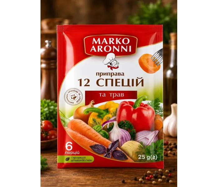 Приправа універсальна 12 спецій та трав Marko Aronni 25 г