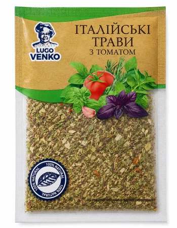 Приправа італійські трави з томатом Lugo Venko 20 г