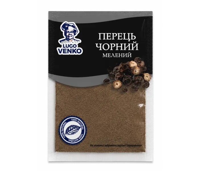 Перець чорний мелений Lugo Venko 45 г
