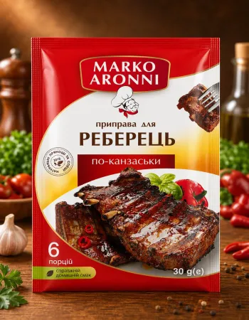Приправа для реберець по канзаськи Marko Aronni 30 г