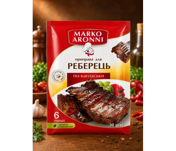 Приправа для реберець по канзаськи Marko Aronni 30 г